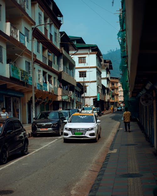 City Buildings and a Street