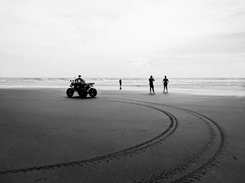 ATV and People on Beach