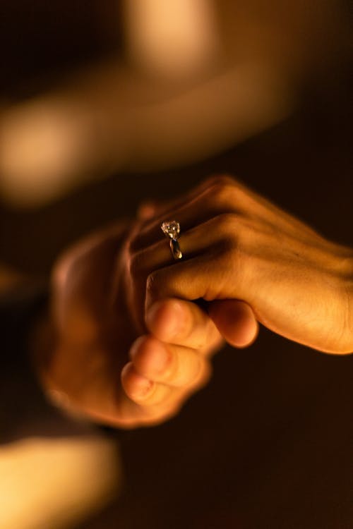 Loving Couple Holding Hands