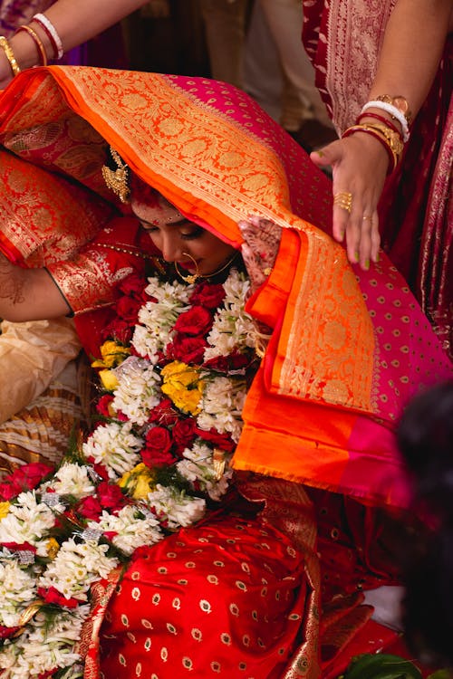 A Woman during a Traditional Wedding Ritual 