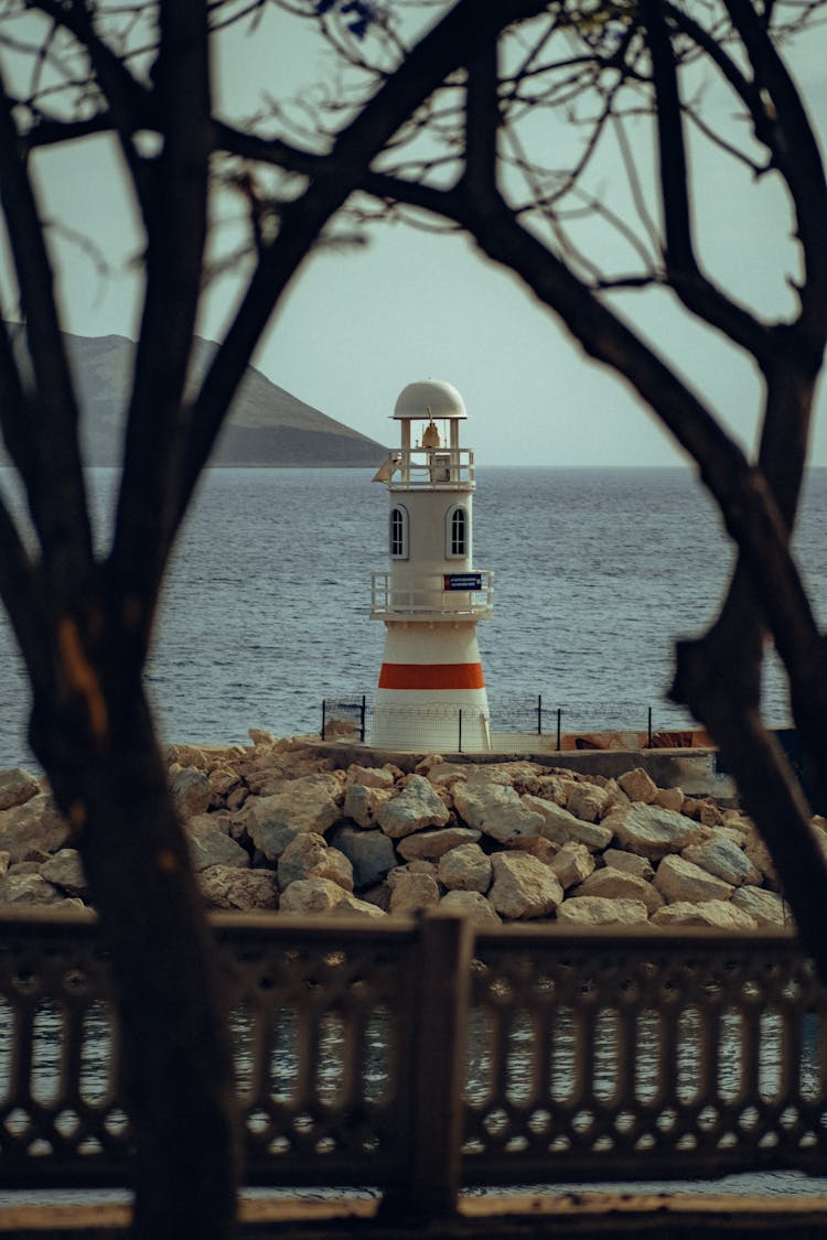 Lighthouse In The Kas Port In Turkey