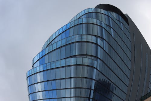  Modern Skyscraper with a Glass Facade