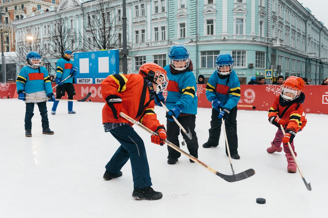 Photo of Kids Playing Hockey