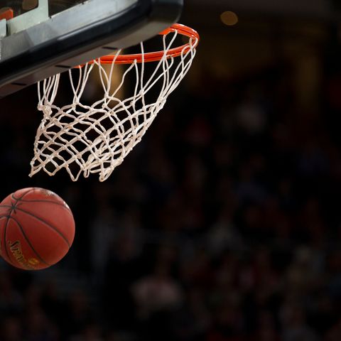 Basketball dropping through the hoop — Keizer Youth Basketball