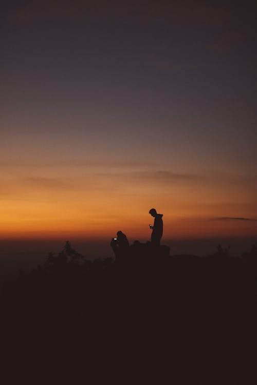 Silhouette Photography of Man Standing