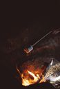 Marshmallow Grilled on Fire