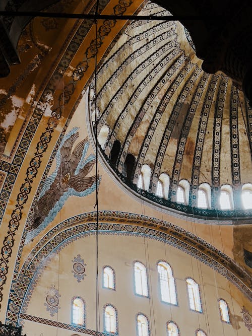 Darmowe zdjęcie z galerii z architektura osmańska, freski, hagia sophia