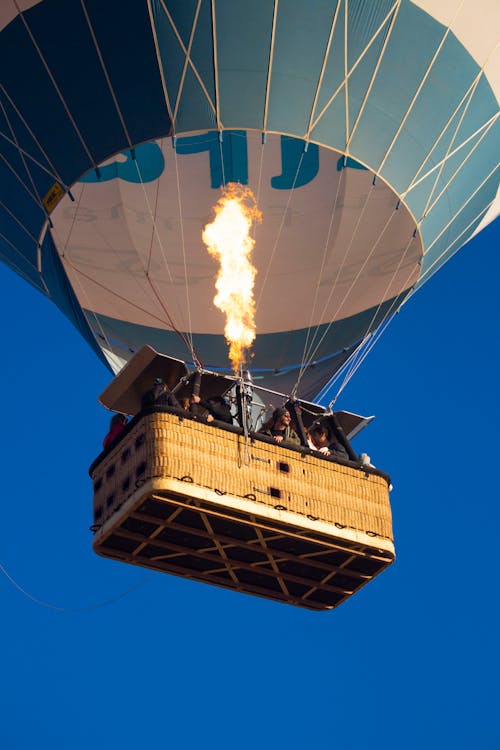 Hot Air Balloon Flying on Sky