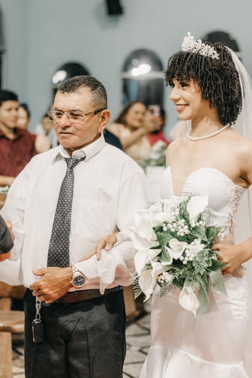 Father with Bride at Wedding