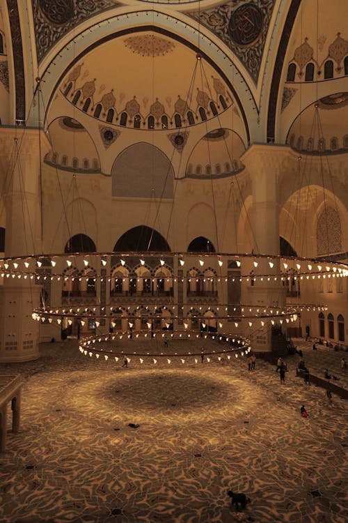 Chandeliers in Camlica Mosque