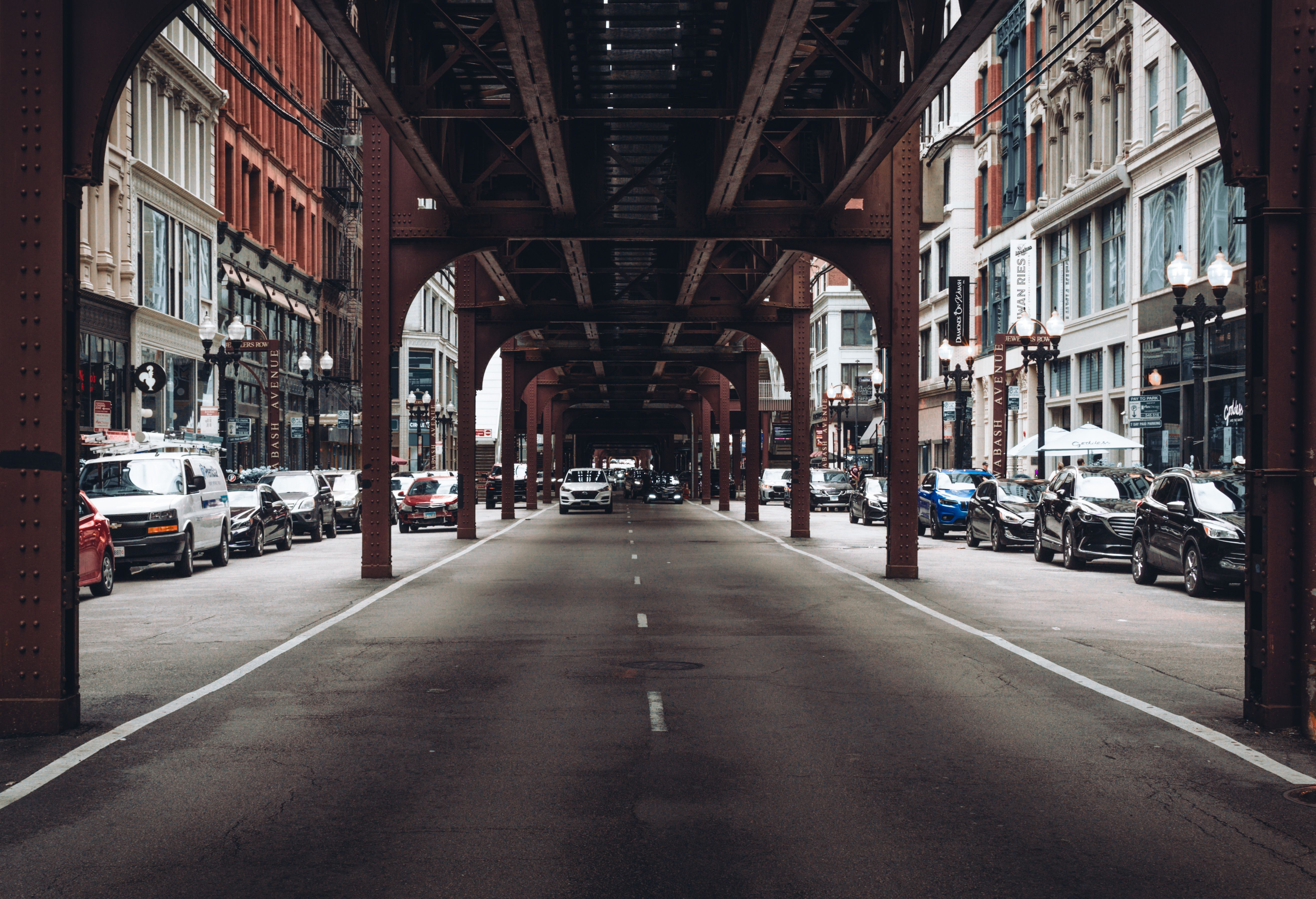Chicago Loop street view showing walkable sidewalks, public transit, and urban amenities - apartments near millennium park chicago