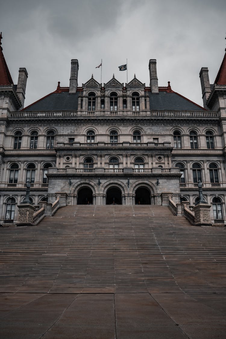 View Of The New York State Capitol Exterior