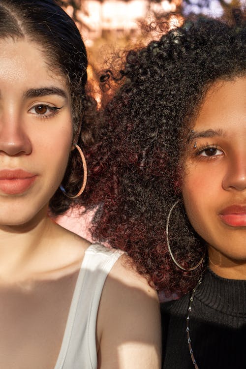 Portrait of Women Wearing Makeup