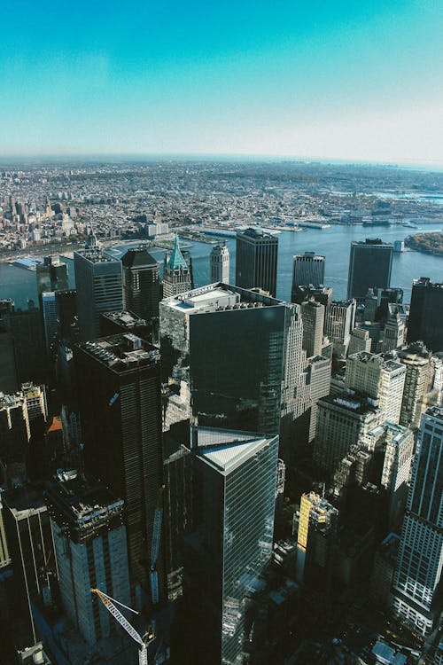 Aerial View Of City Buildings