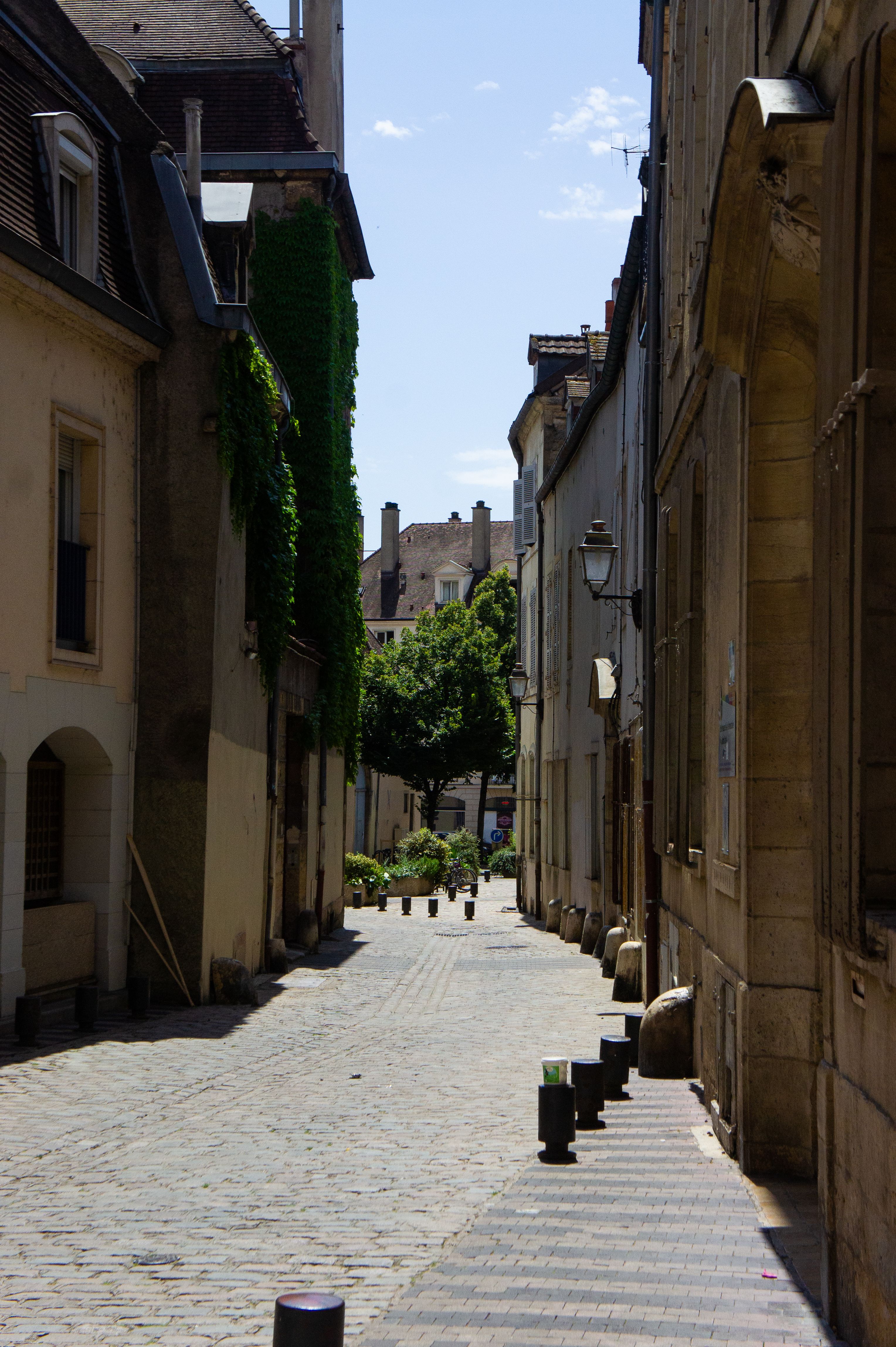 View of a Cobblestone Alley between Buildings in Sunlight · Free Stock ...
