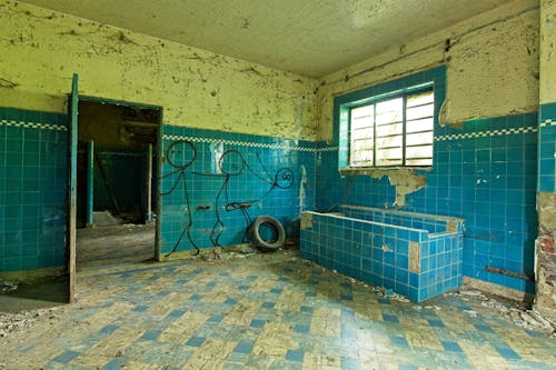 Destroyed, Abandoned Bathroom