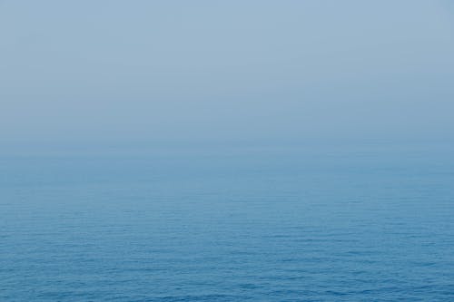 Blue Sea in Fog