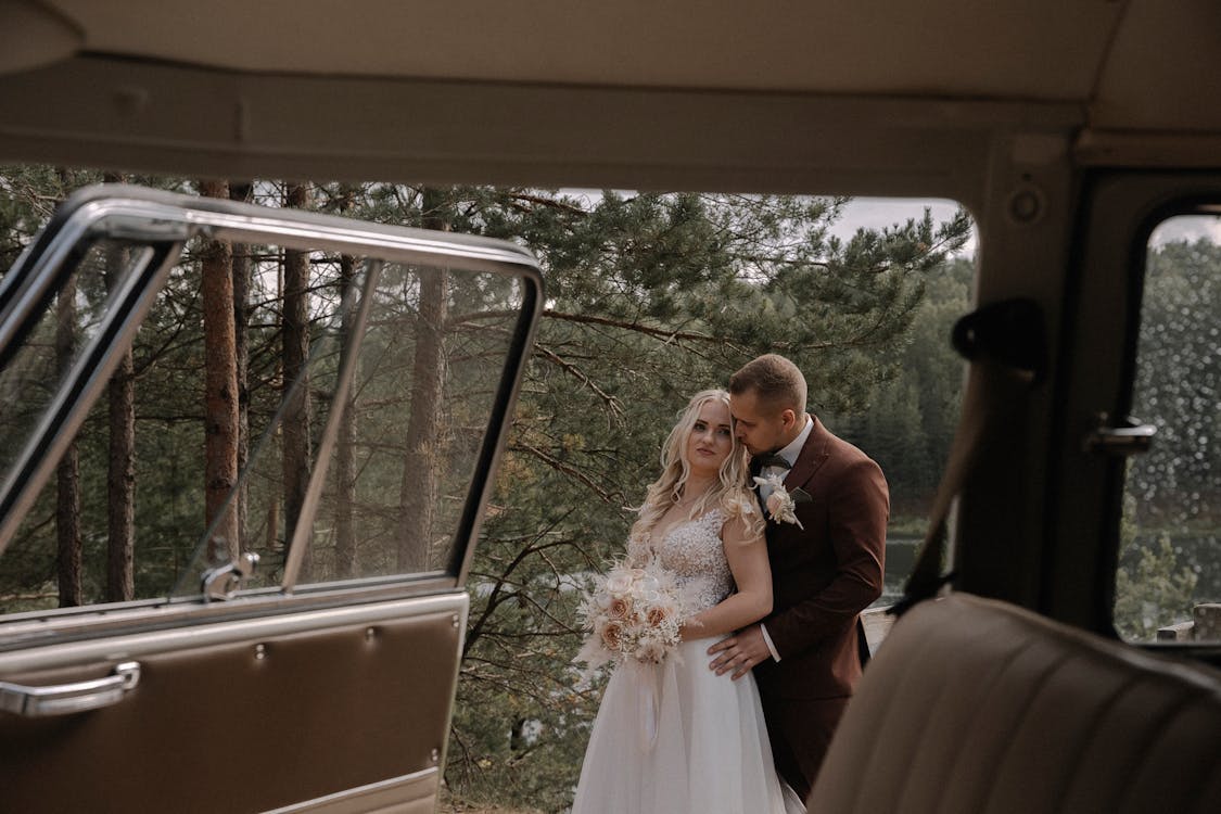 Newlywed Seen from Van