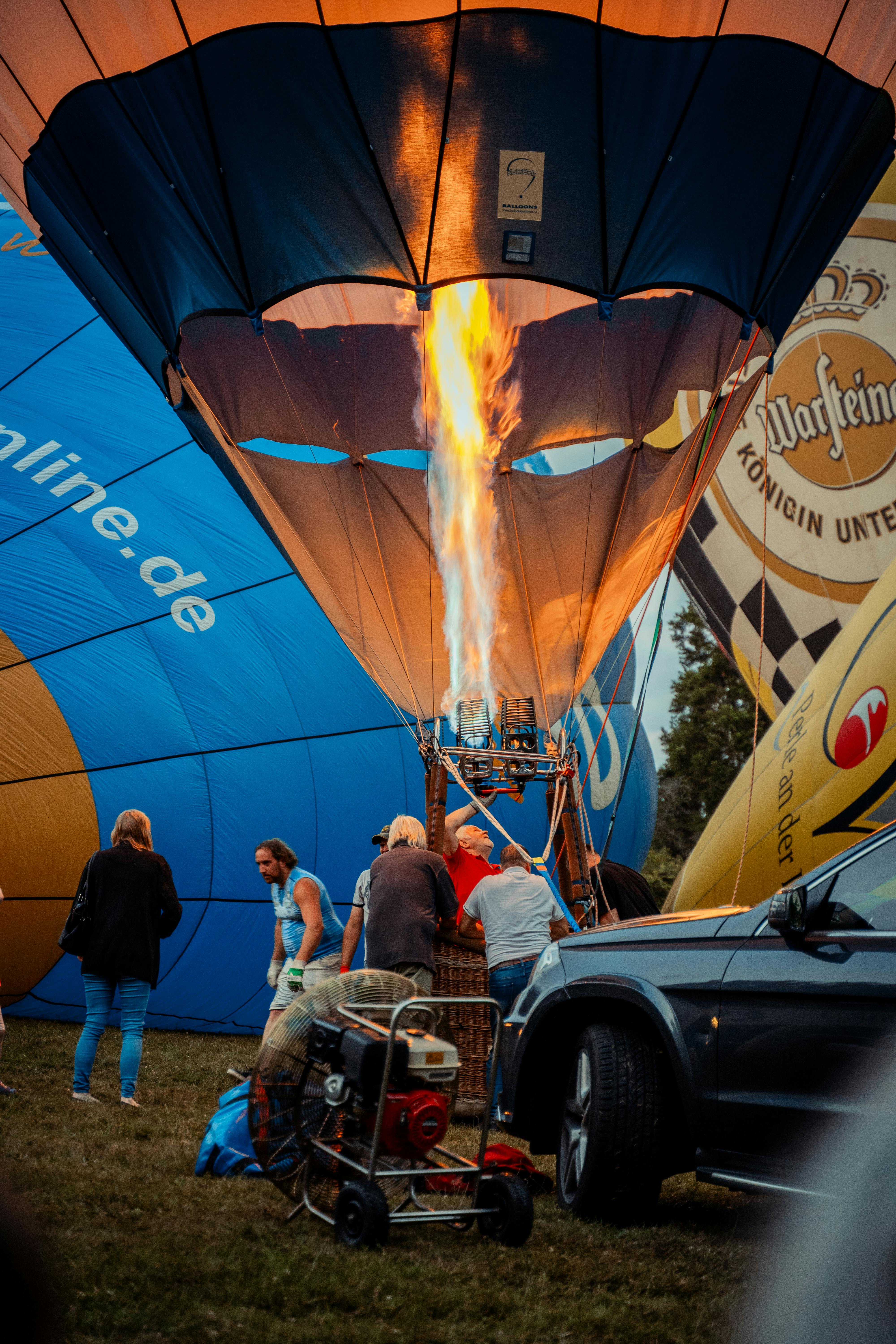 hot air balloon in germany party