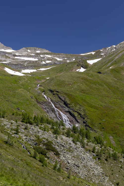 Stream Flowing Down the Mountainside