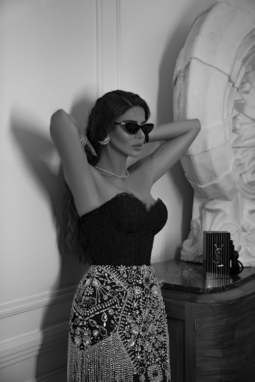 Woman in Sunglasses and Dress