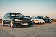 Black and White Tuned Cars