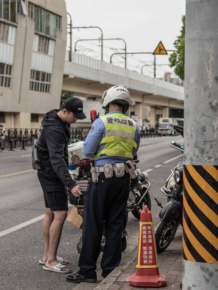 Police Officer On Street