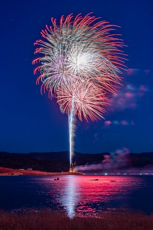 Foto d'estoc gratuïta de botiga de focs artificials, colorit, cos d'aigua