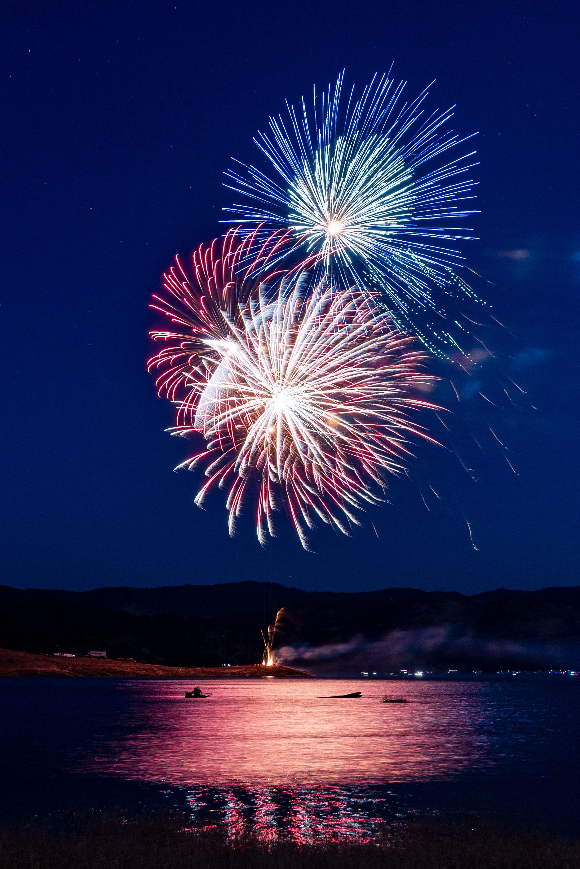 Fireworks at Dusk · Free Stock Photo