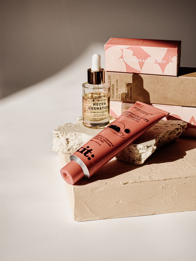 Close-up of beauty and cosmetic products