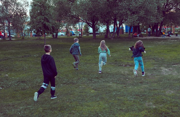 Children Playing In Park