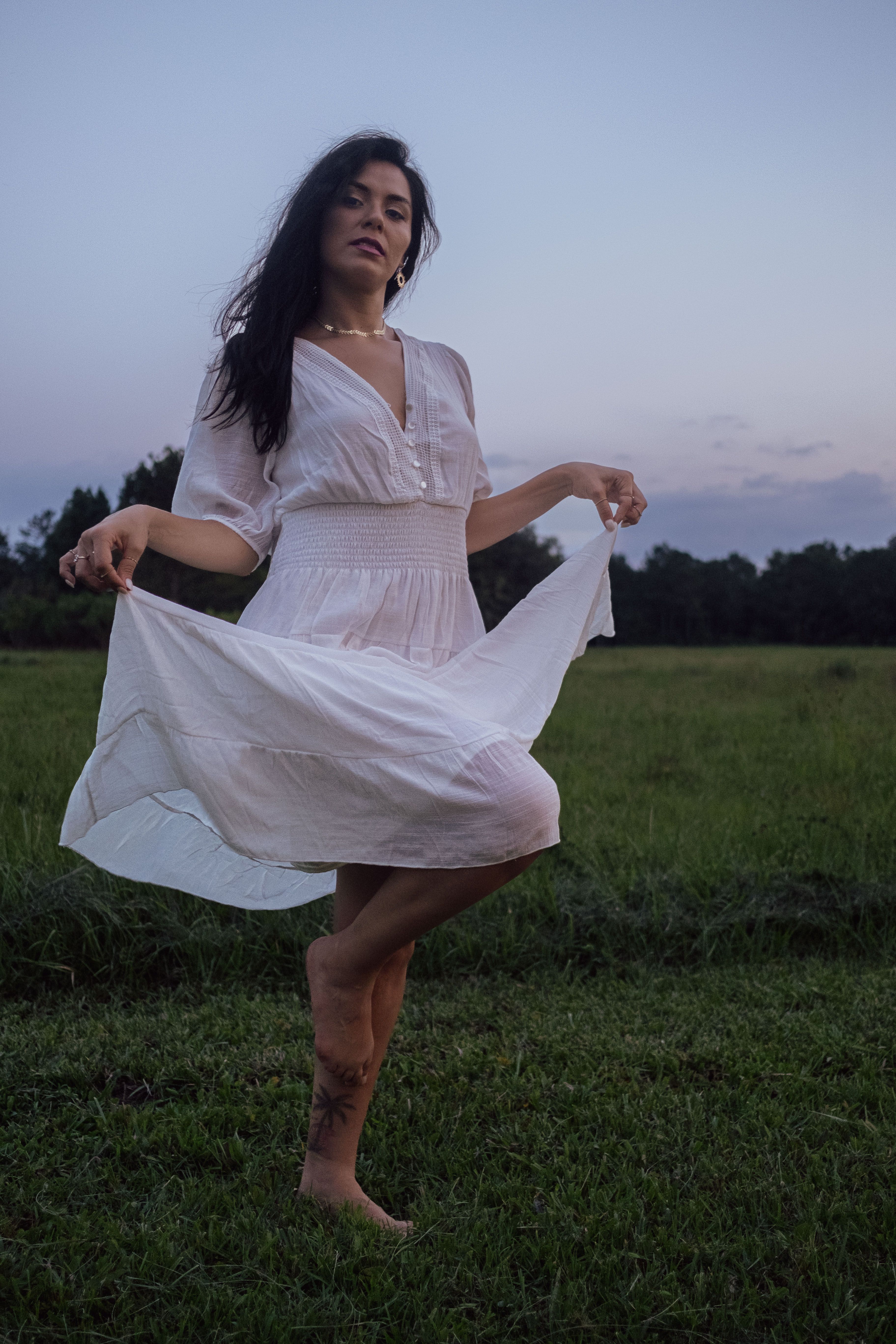 silky white dress Lustrous Allure: White Satin Cowl Neck Maxi Dress — Miss Satin