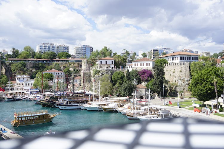 View Of The Antalya Port In Turkey 