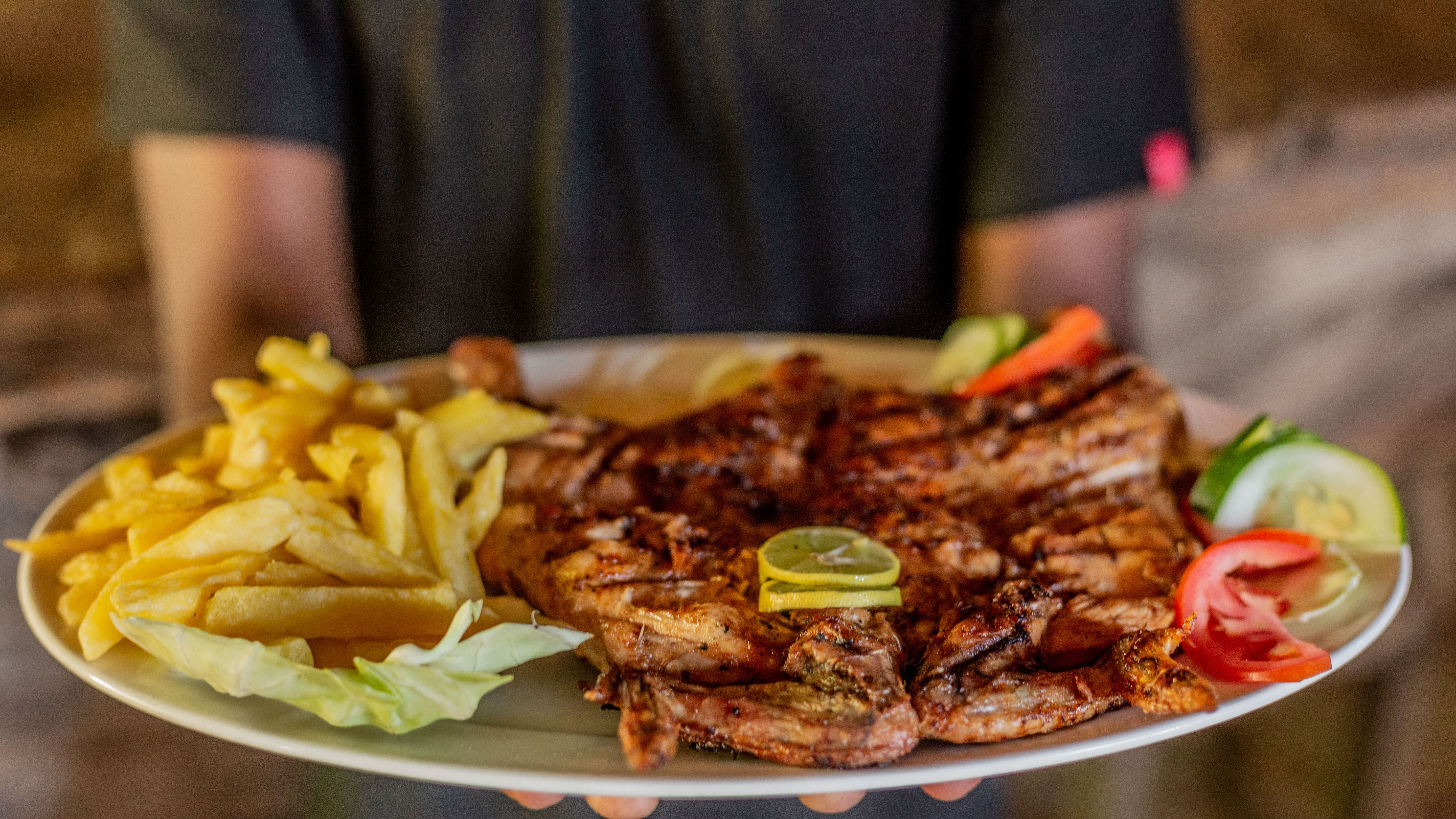 Sticky BBQ Chicken with Smoked Salt