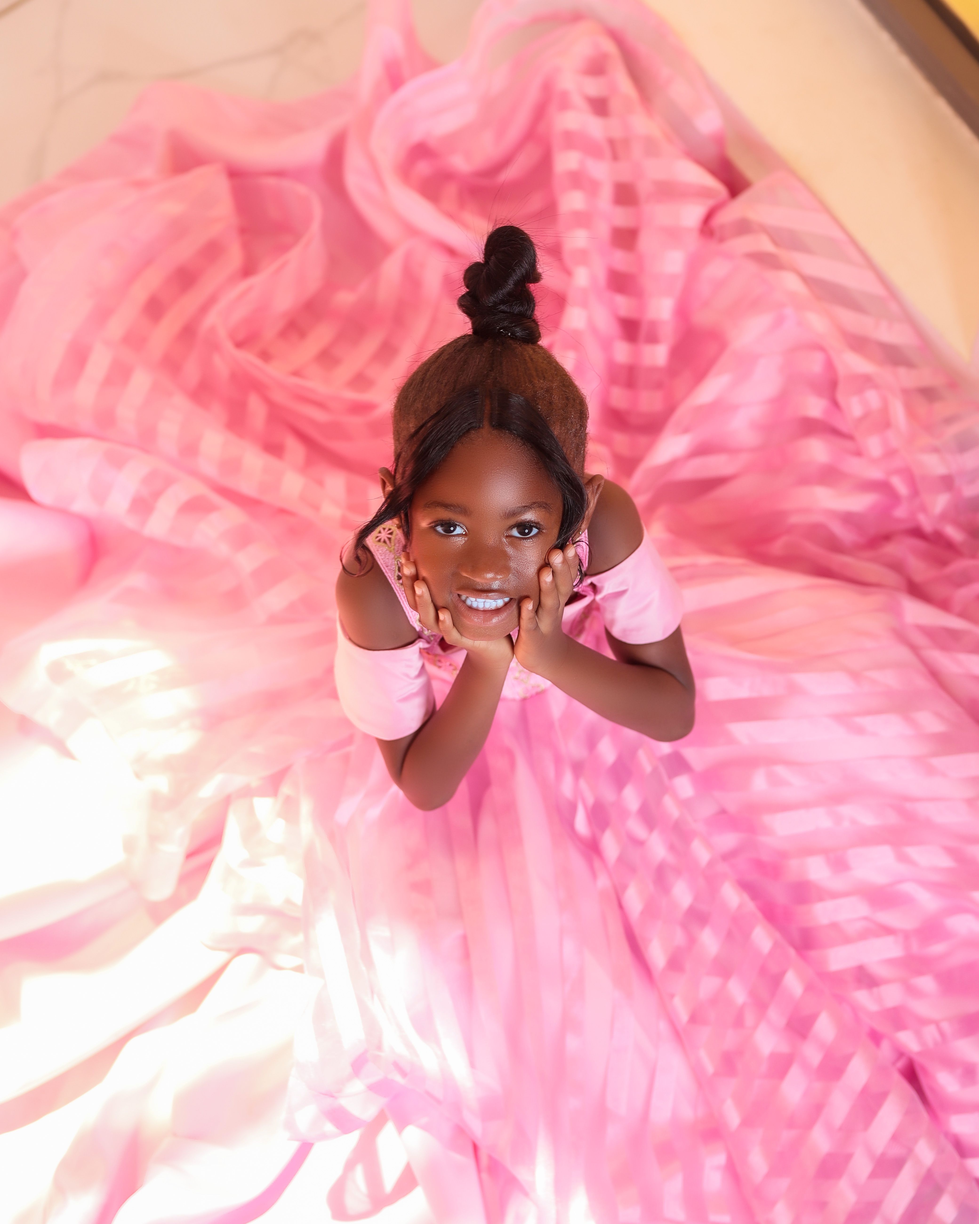 Girl in Pink Dress · Free Stock Photo