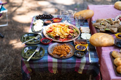 Abundance of Food on Table