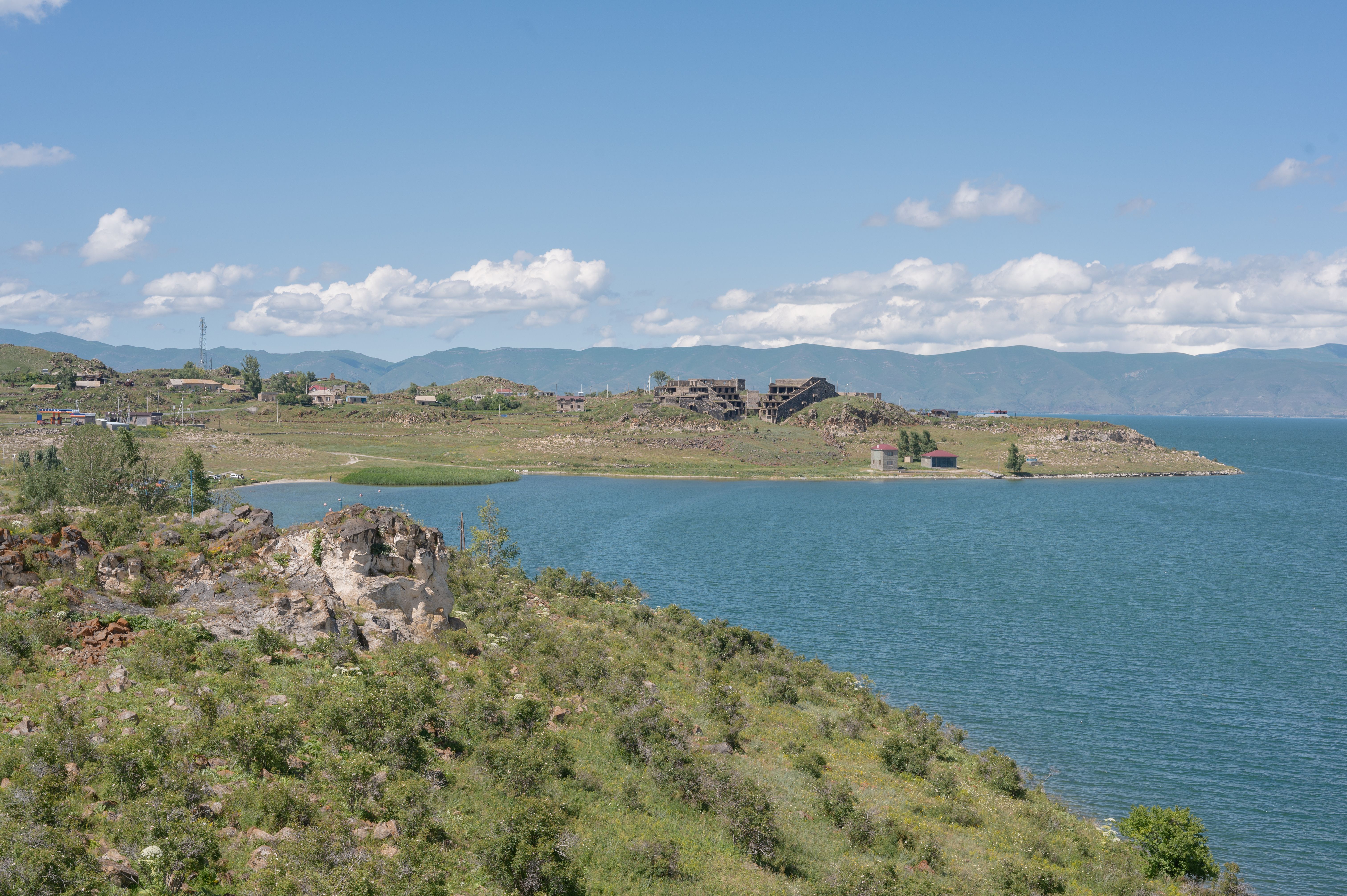 Sevanavank Monastery on a peninsula at Lake Sevan, Armenia