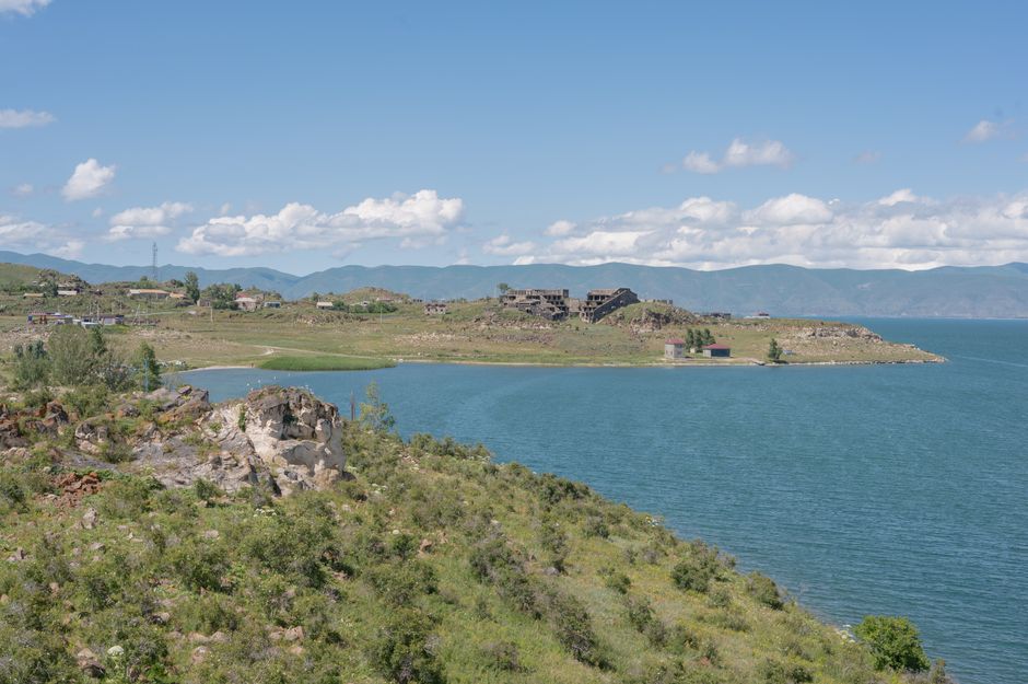 Sevanavank Monastery on a peninsula at Lake Sevan, Armenia