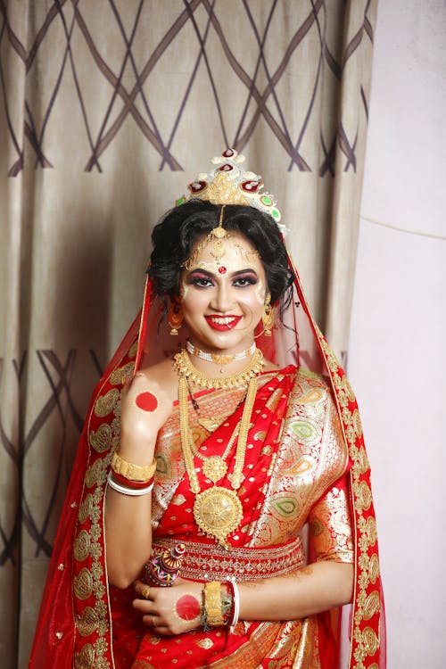 Smiling Woman in Traditional Dress