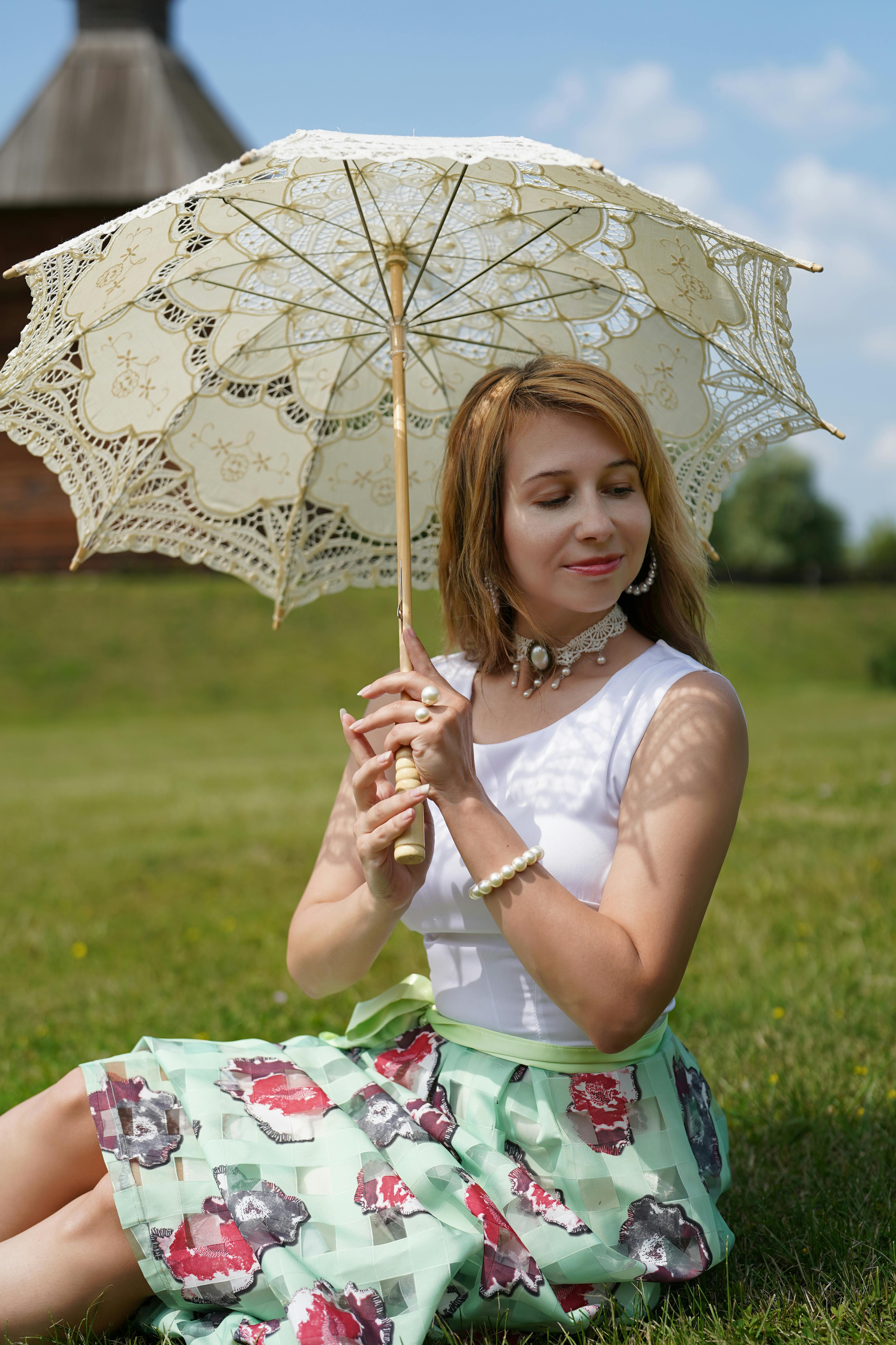 High School Senior Poses with Umbrella for Portraits on a Rainy Stock Photo  - Image of smile, attractive: 77228394