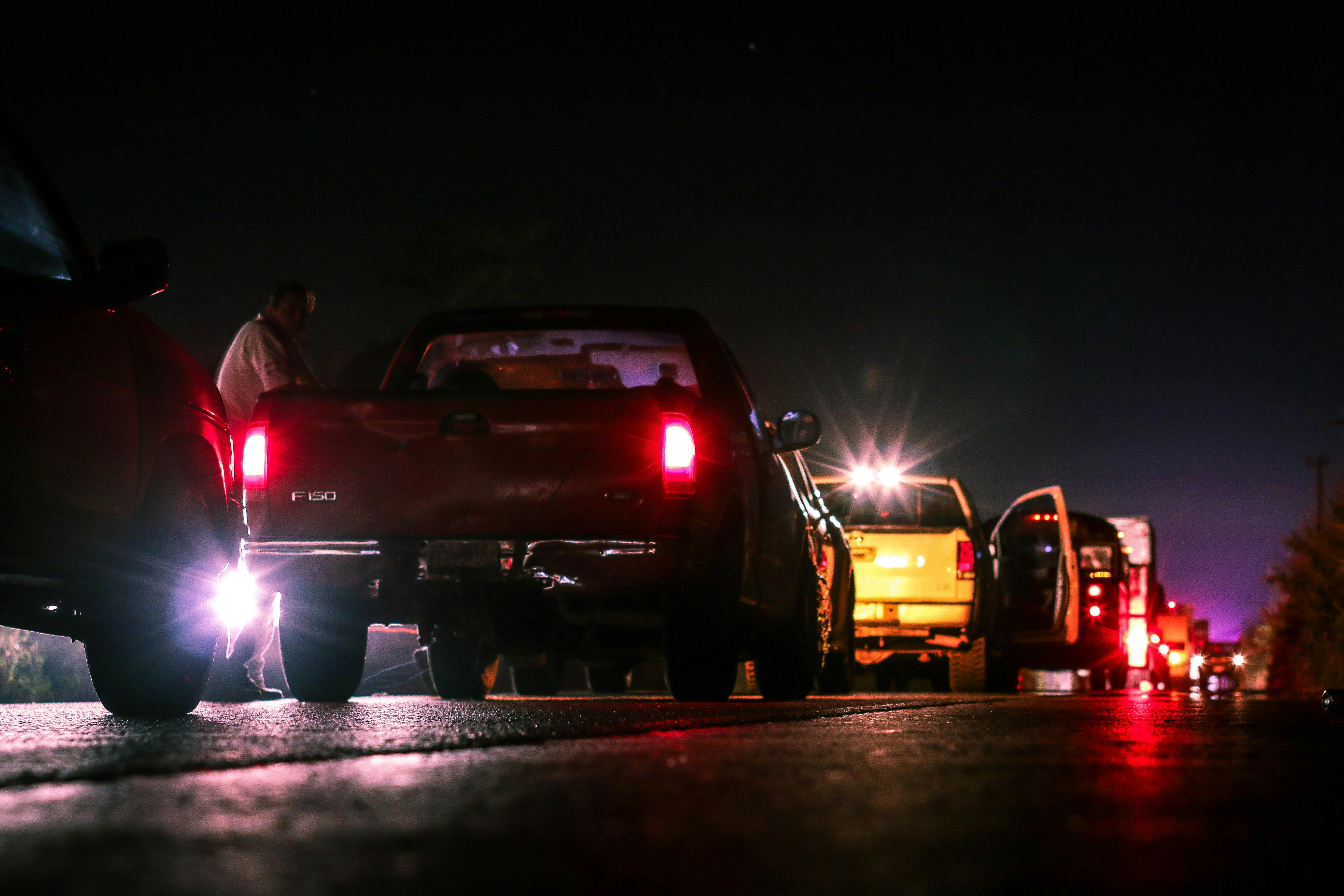 Free stock photo of cars, night, road