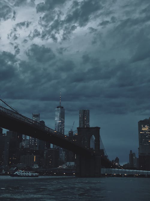 Základová fotografie zdarma na téma architektura, brooklynský most, budovy