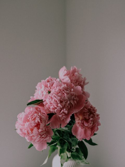 Civil Ceremony invitation pink-peonies