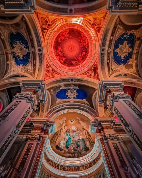 Ornamented Ceiling in Church