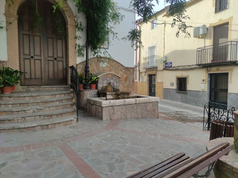 pilar de la Ermita de Santa Lucía en Martos