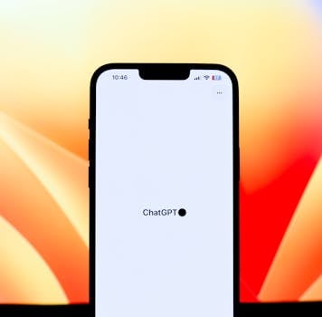 Immagine gratuita di app mobile, app sul telefono, applicazione AI