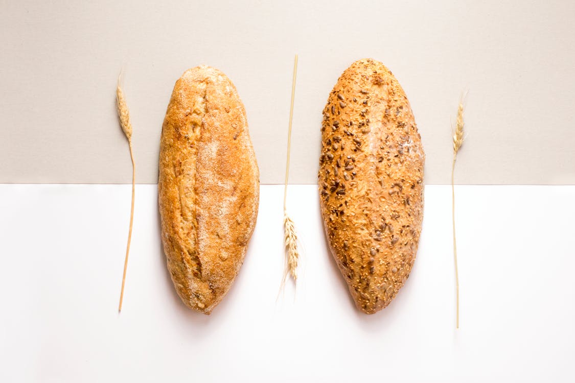 Free Two Baked Breads Stock Photo