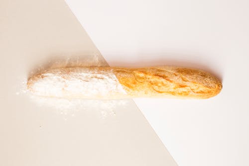 Baguette on White Surface