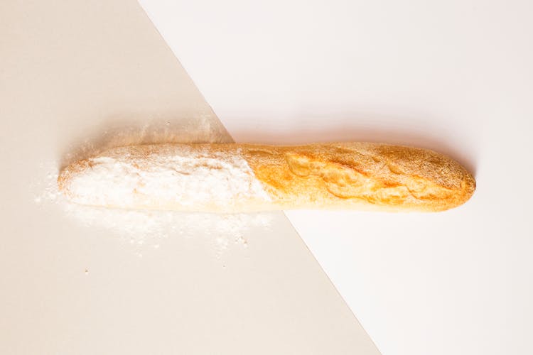 Baguette On White Surface