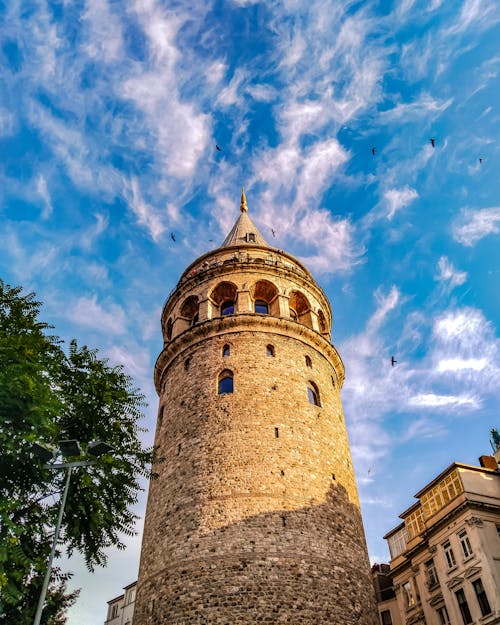Free Sunlit Galata Tower at Dawn, Istanbul, Turkey Stock Photo